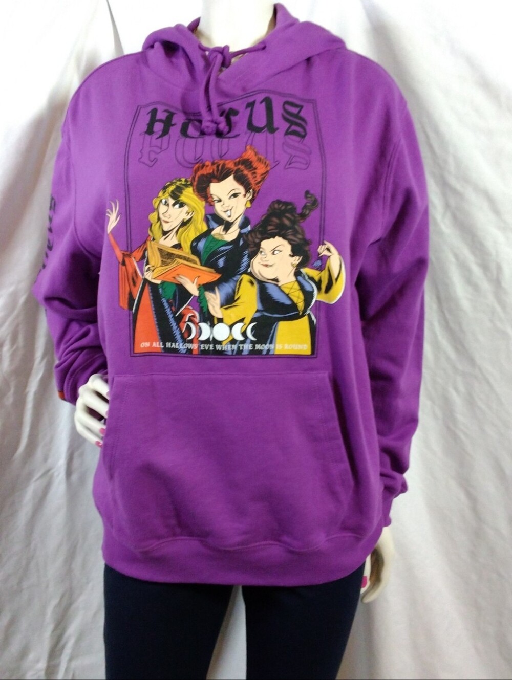 Hocus Pocus  Purple Hooded Sweatshirt Size XXL(19)